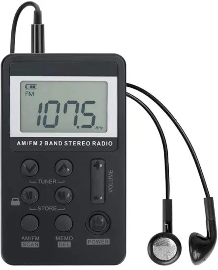 Personal-AM-FM-Pocket-Radio-Portable-VR-robot-Mini-Digital-Tuning-Walkman-Radio-with-Rechargeable-Battery-image