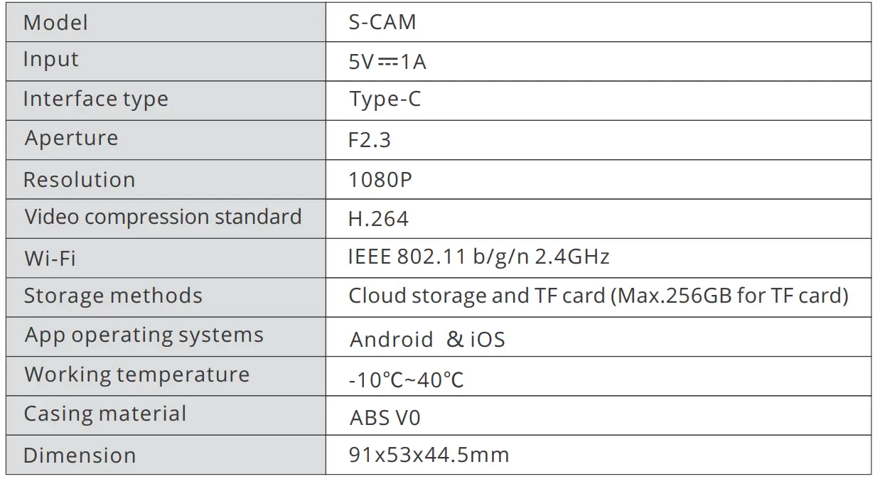 SONOFF S-CAM Smart Home Security Camera 8