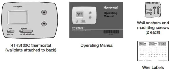 Honeywell RTH3100C Non-Programmable Digital Thermostat - Checklist