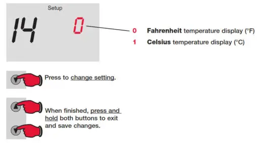 Honeywell RTH3100C Non-Programmable Digital Thermostat - Temperature display