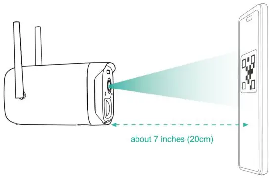 FIG 8 Set up the camera