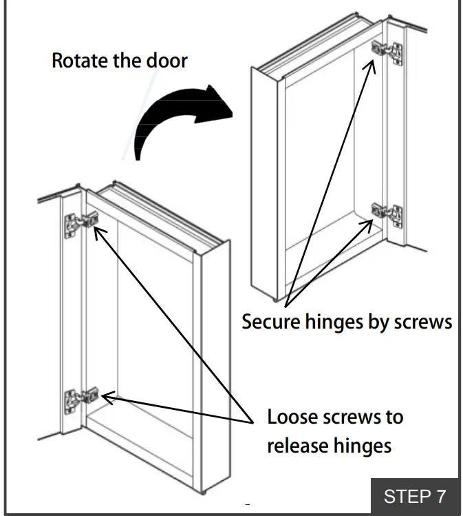 overstock LED Lighted Medicine Cabinet - STEP 7
