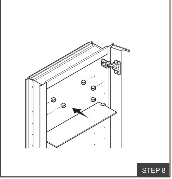 overstock LED Lighted Medicine Cabinet - STEP 8