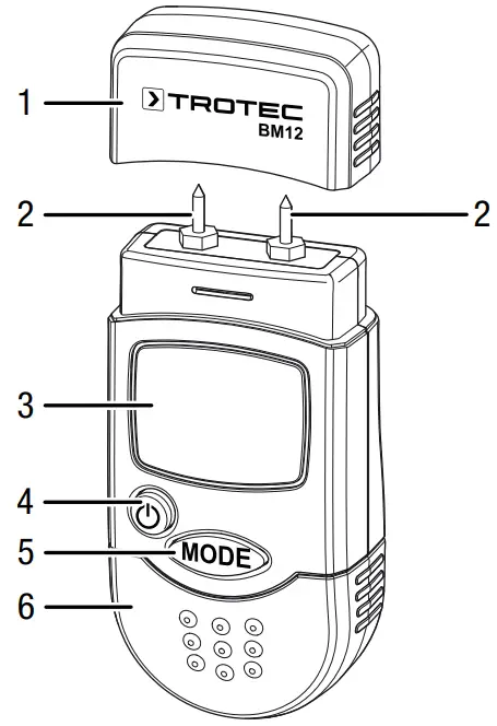 TROTEC BM12 Moisture Measuring Device - 3