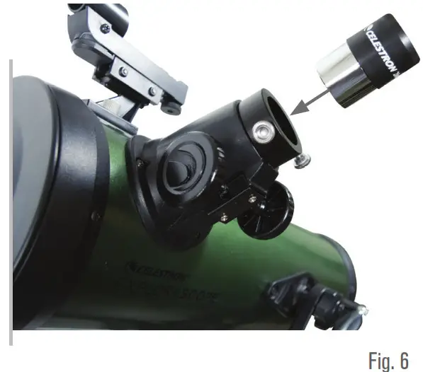 Celestron ExploraScope - Assembling - THE EYEPIECES 2