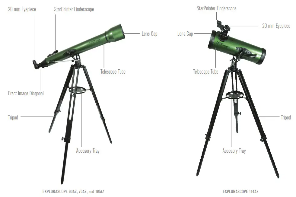 Celestron ExploraScope - PARTS LIST