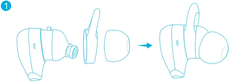 Soundcore Wireless Multi Mode Noise Canceling Earbuds D 1