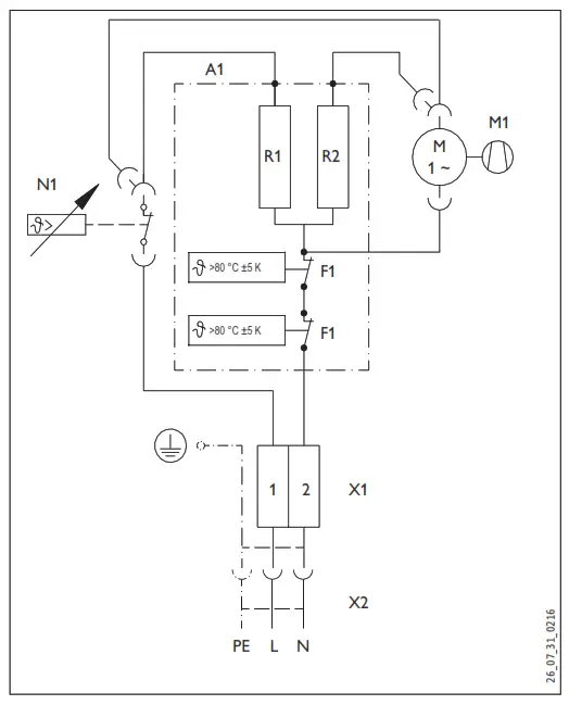 STIEBEL ELTRON CK 20 S Rapid Heater - Wiring diagram CK 20 S