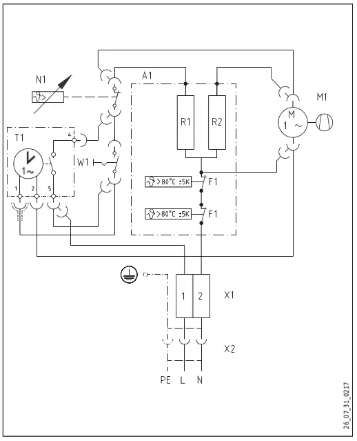 STIEBEL ELTRON CK 20 S Rapid Heater - Wiring diagram CKZ 20 S