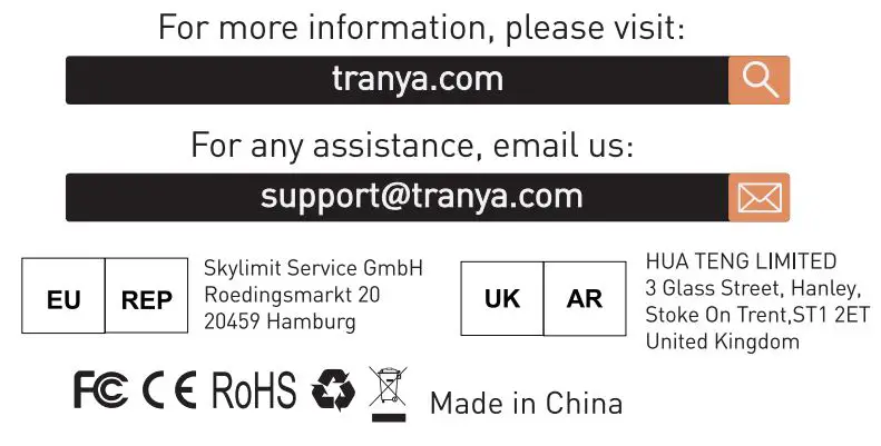 Tranya F1 True Wireless Earbuds User Manual - Certified icon