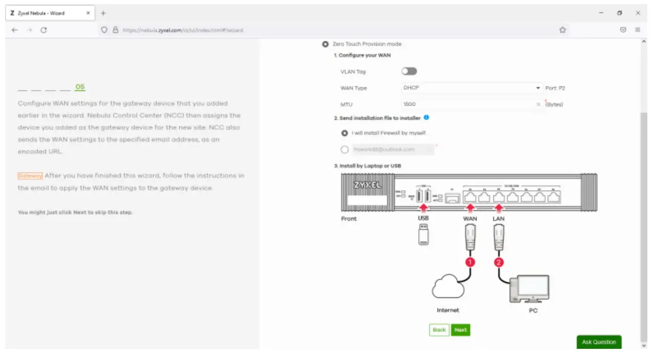 ZYXEL USG20 VPN Series SOP for Firewall Onboarding to Nebula - fig 18
