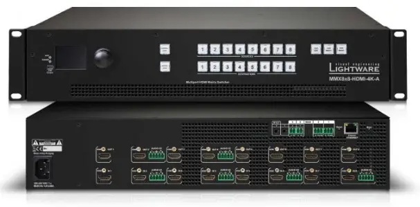 LIGHTWARE MMX8x8-HDMI-4K-A-USB20 Standalone 8x8 Matrix Switcher