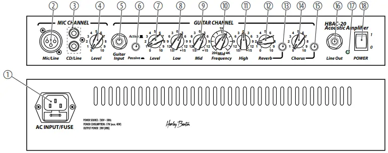 Harley Benton HBAC-20 Acoustic Guitar Combo-fig2