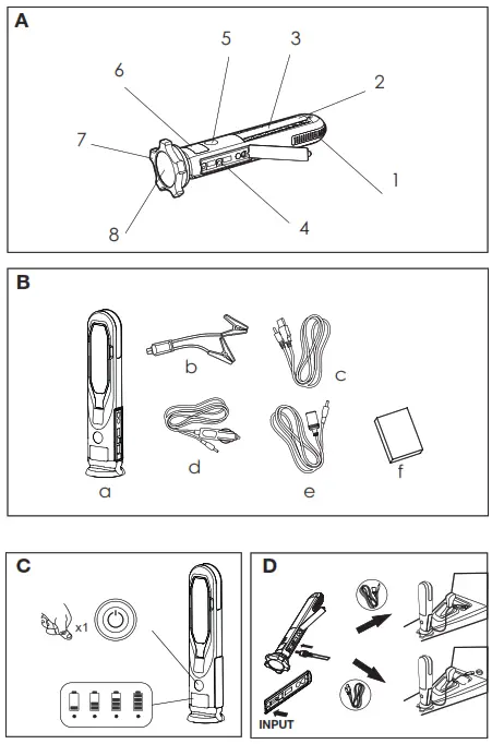 YARD FORCE LX JS12 12000mAh Lithium Car Battery Jump Starter - fig1