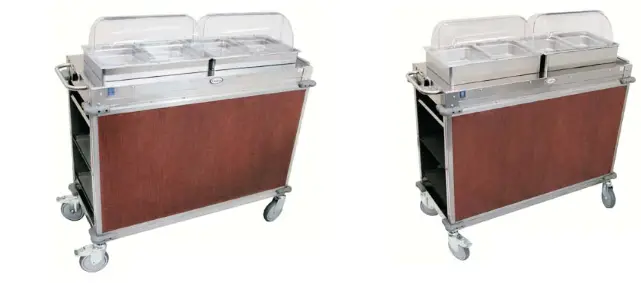 Cadco CBC-HH-L5-4 MobileServ Junior Hot Buffet Carts - fig 1