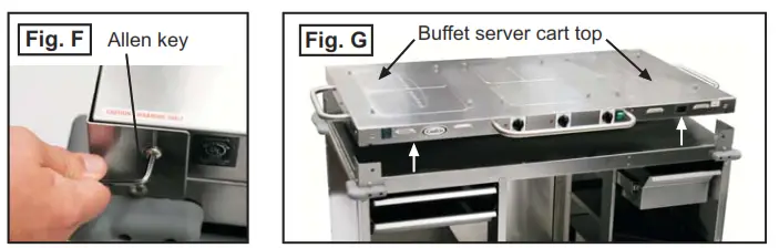 Cadco CBC-HH-L5-4 MobileServ Junior Hot Buffet Carts - fig 13
