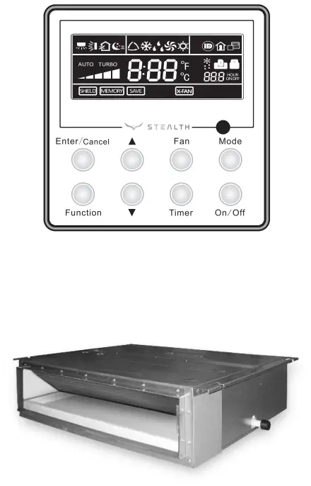 Slim Concealed Duct Unit