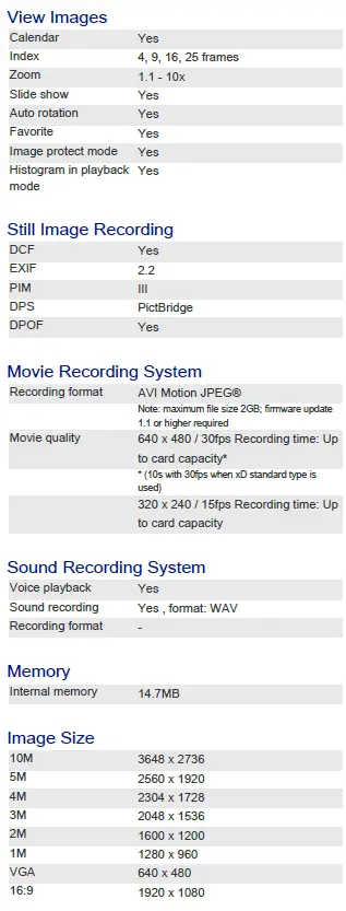 OLYMPUS 1030SW 10.1MP Digital Camera 03