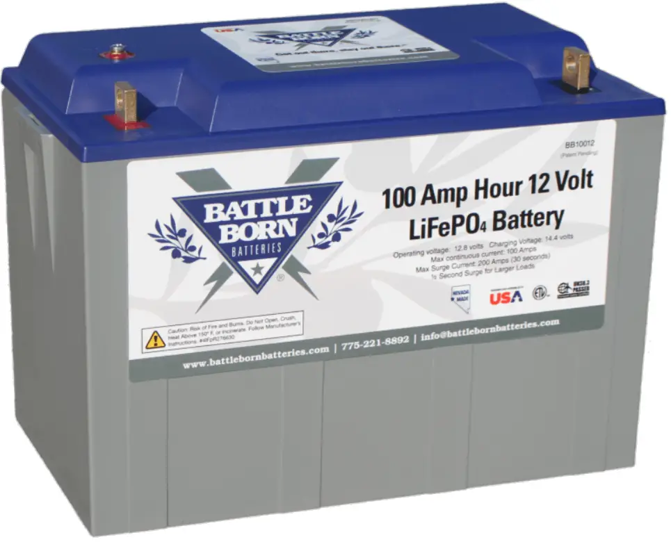 Heat Enable 100 Amp Hour 12 Volt LifePO4 Battery