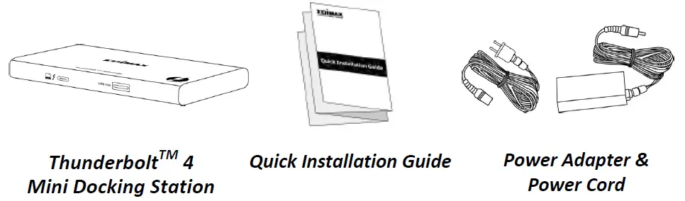 EDIMAX TD-405BP 5-in-1 Thunderbolt 4 Mini Docking Station-3