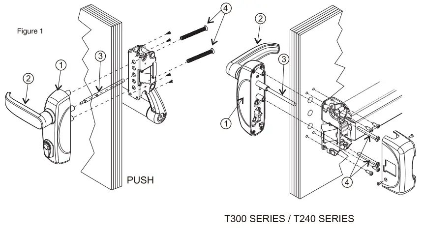 JAQUE T800 Outside Level Locks - parts