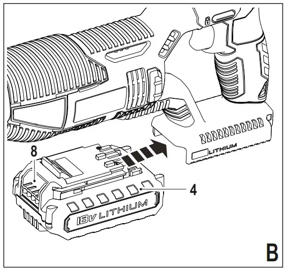 Fitting and removing the battery