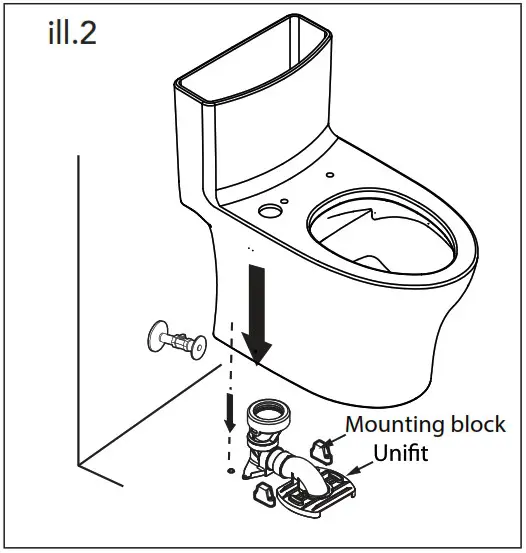 TOTO CST646F Dual Flush Toilet - INSTALLATION PROCEDURE 2