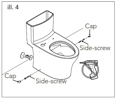 TOTO CST646F Dual Flush Toilet - INSTALLATION PROCEDURE 4