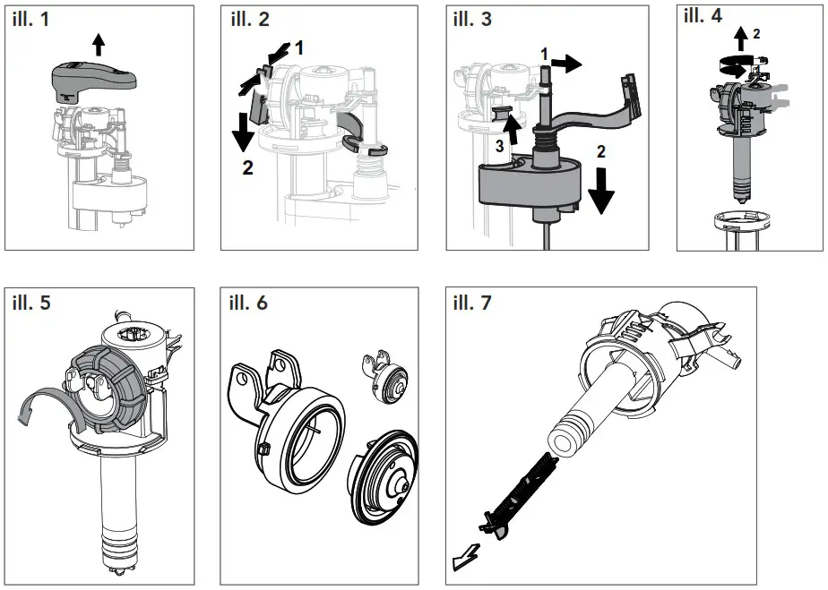 TOTO CST646F Dual Flush Toilet - SERVICING THE FILL VALVE
