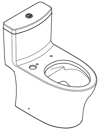 TOTO CST646F Dual Flush Toilet - cover