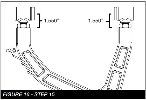 FABTECH FTS21267 2019 to 2021 GM 1500 4WD 3 Inch Aluminum UCA Suspension Kit - FIGURE 12