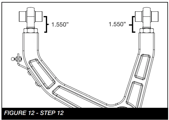 FABTECH FTS21267 2019 to 2021 GM 1500 4WD 3 Inch Aluminum UCA Suspension Kit - FIGURE 9