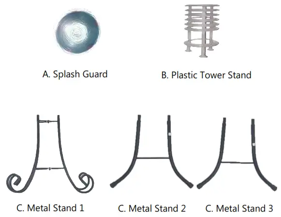xbrand Aromatherapy Floor Mist Fountain - What is included