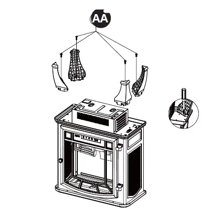 Duraflame V39500 Infrared Stove Heater with Remote and 3D Flame Effect-2