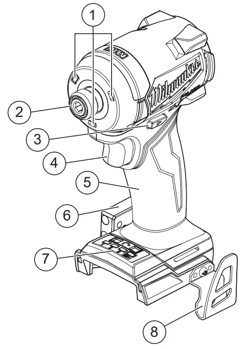 milwaukee M18 FID3 1-4 Inch Hex Impact Driver fig 2