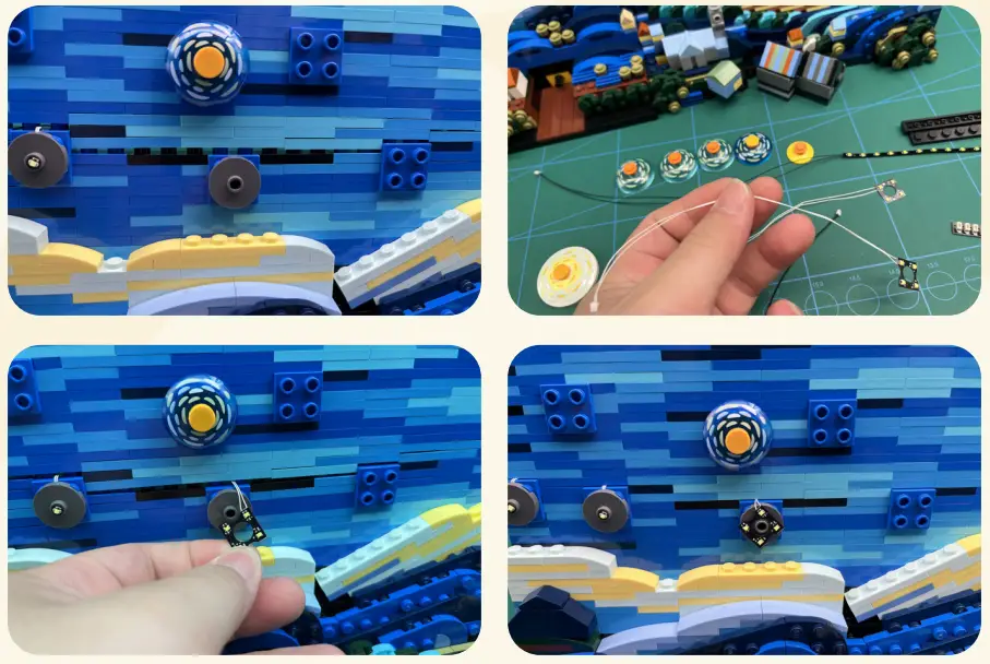 GAME OF BRICKS Light Kit for Vincent Van Gogh The Starry Night 21333-fig11