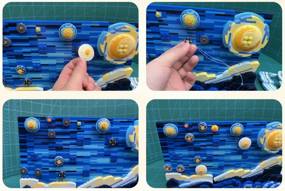 GAME OF BRICKS Light Kit for Vincent Van Gogh The Starry Night 21333-fig12