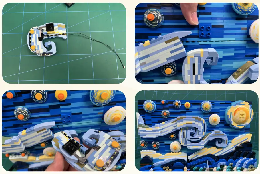 GAME OF BRICKS Light Kit for Vincent Van Gogh The Starry Night 21333-fig20