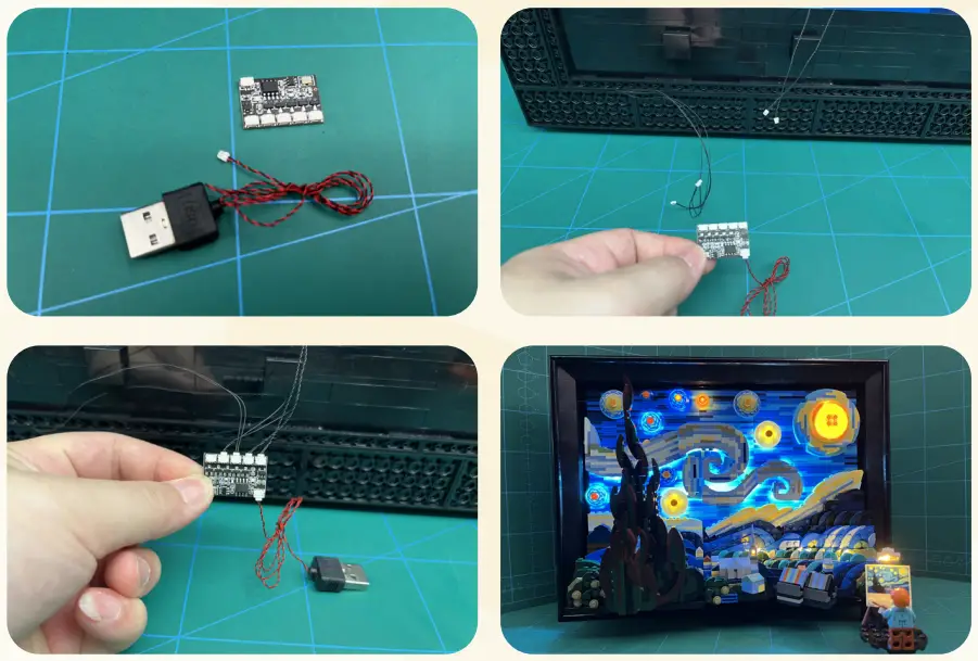 GAME OF BRICKS Light Kit for Vincent Van Gogh The Starry Night 21333-fig28