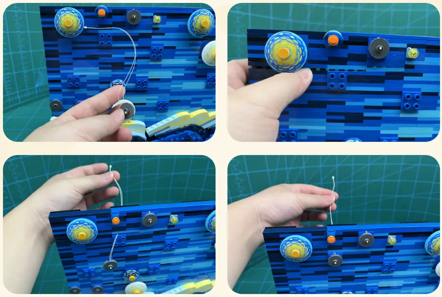 GAME OF BRICKS Light Kit for Vincent Van Gogh The Starry Night 21333-fig9