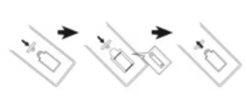 Remote control battery installation