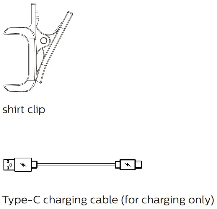 PHILIPS TAA3206 Wireless Sport Headphones 3000 Series - PHILIPS TAA3206 Wireless Sport Headphones 3000 Series- PHILIPS TAA3206 Wireless Sport Headphones 3000 Series- shirt clip