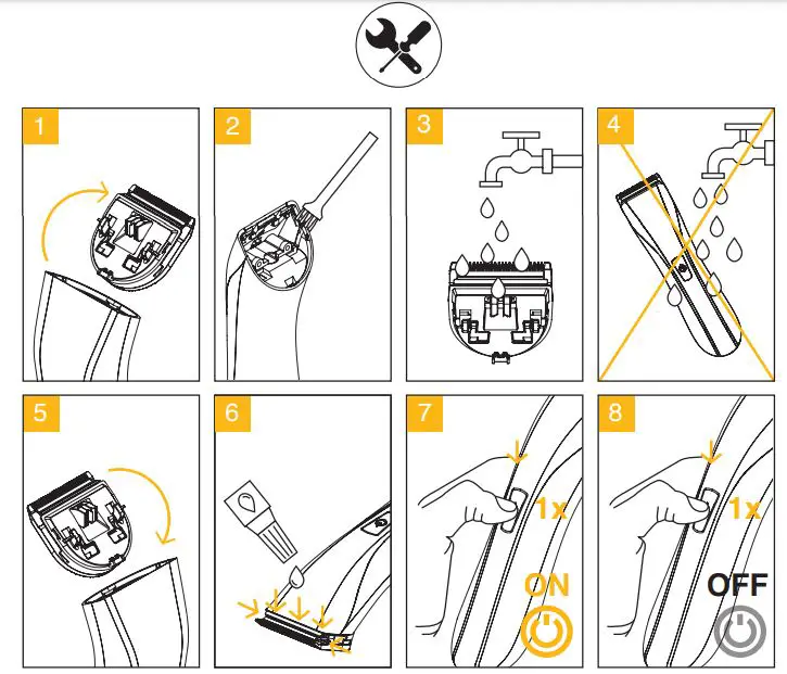 WAHL 1910 Lithium Pro Clipper - setting and cleaning