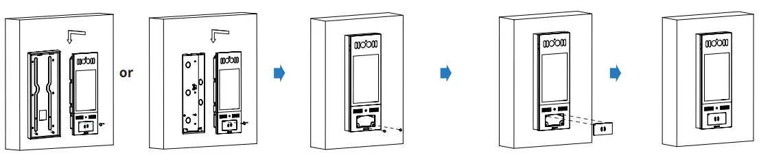 Akuvox X915X IP Touchscreen Smart Door - Device Mounting