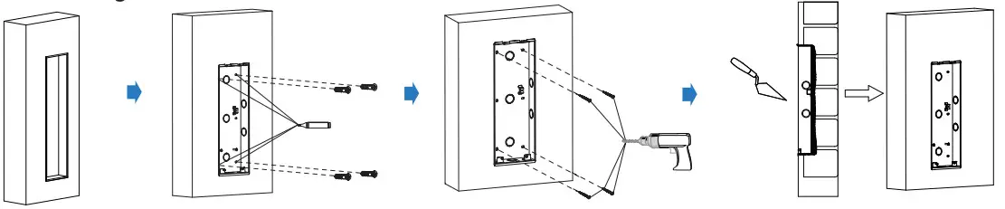 Akuvox X915X IP Touchscreen Smart Door - Flush-Mounting
