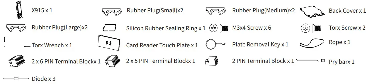 Akuvox X915X IP Touchscreen Smart Door - Mainframe Accessories