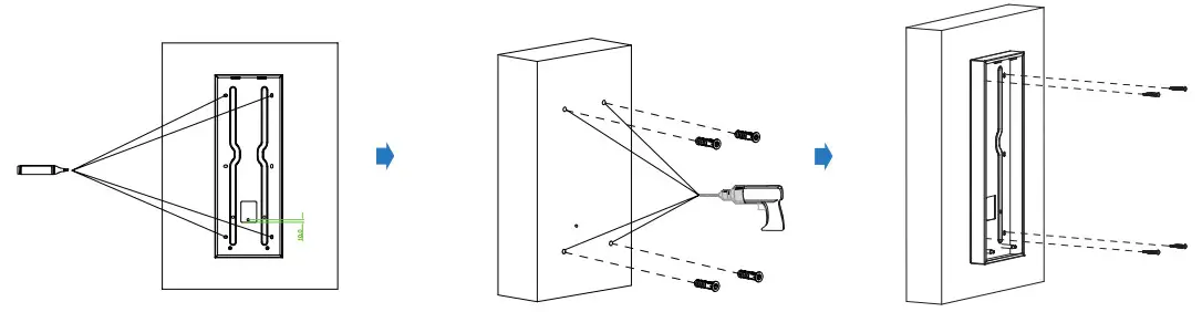 Akuvox X915X IP Touchscreen Smart Door - box in the wall