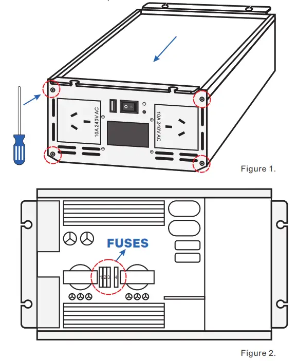 ATEM POWER 1500W DC AC Pure Sine Wave Inverter - FIG3