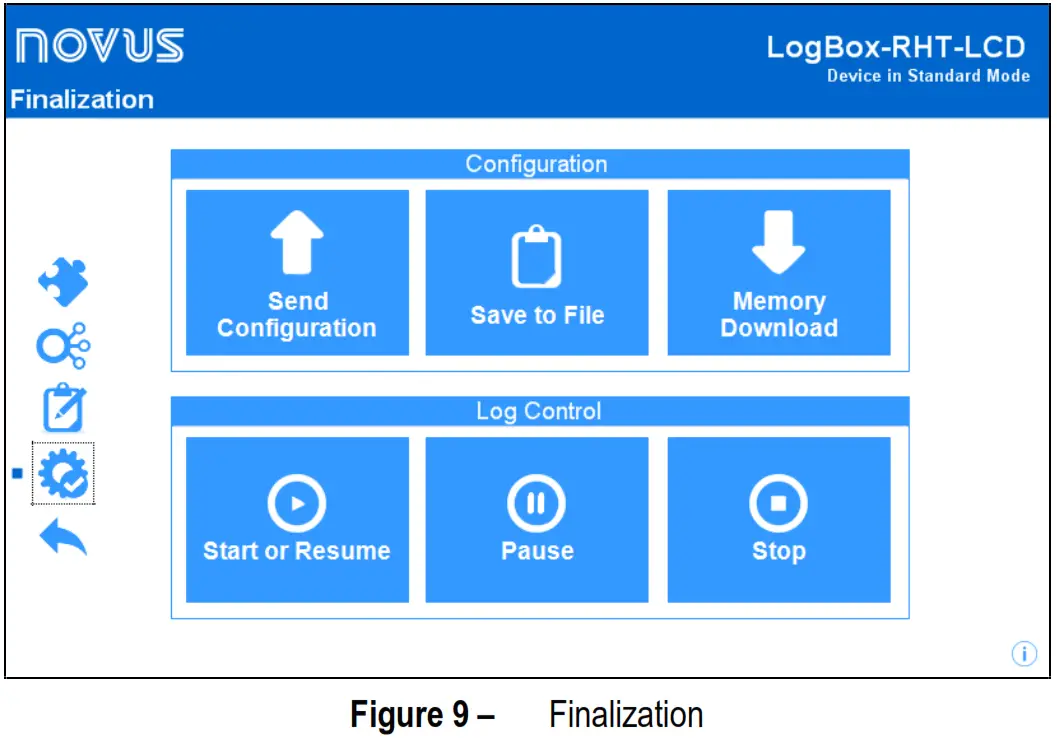 NOVUS LogBox RHT LCD Temperature and Humidity Logger - Figure 15