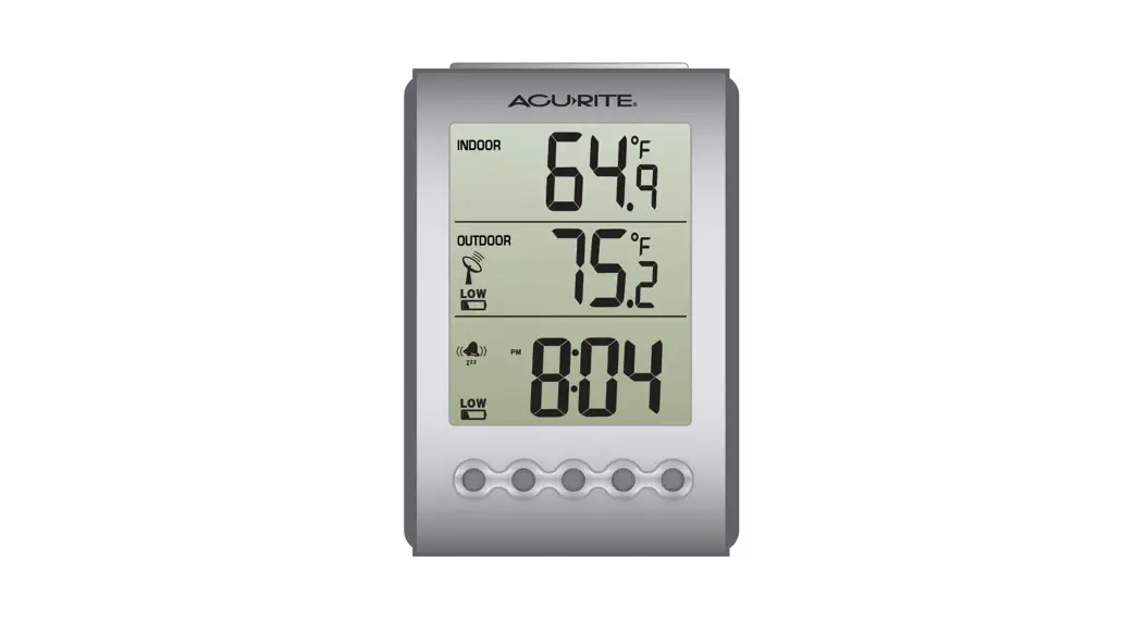 Acurite 00604 Wireless Thermometer With Clock Instruction Manual